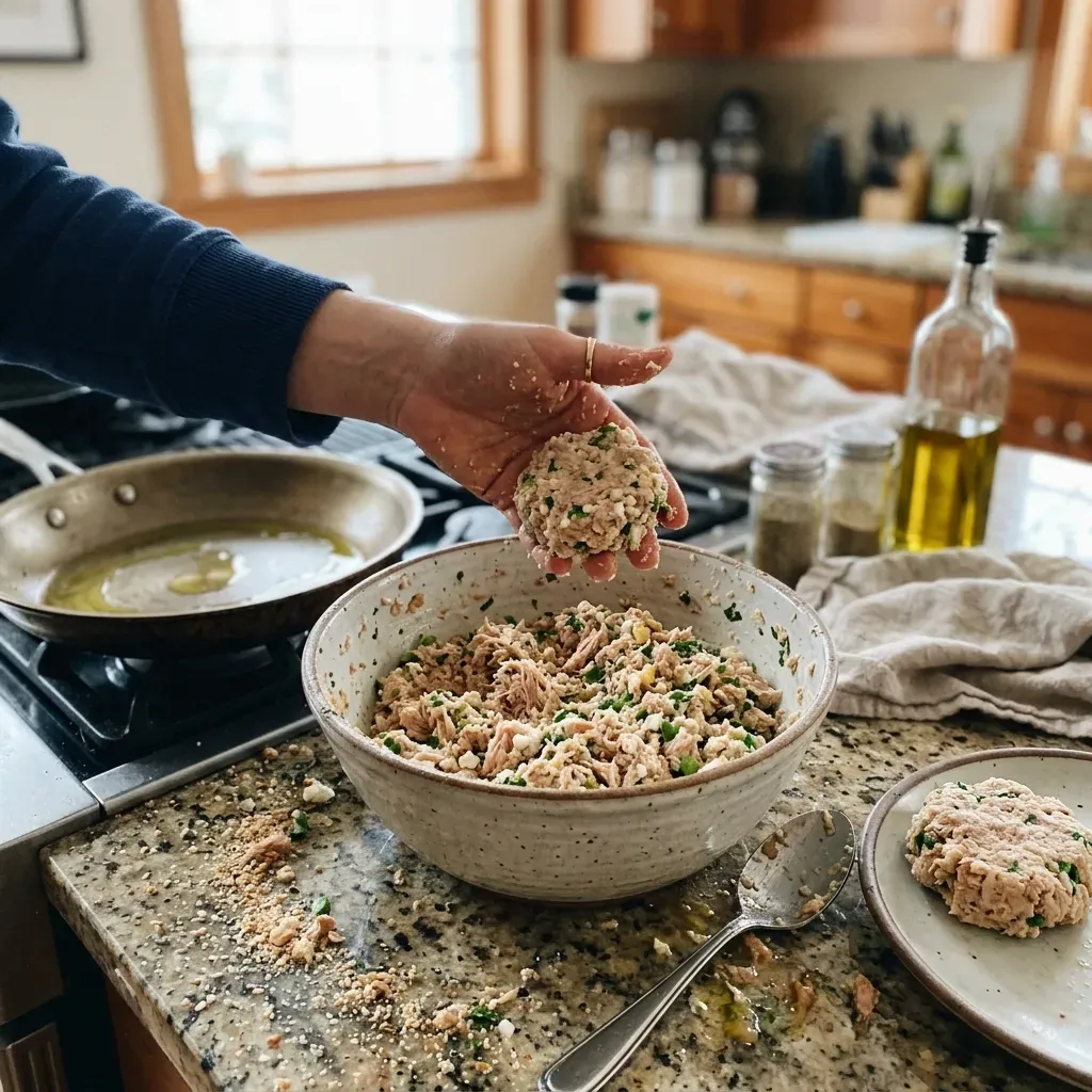 Healthy Cottage Cheese Tuna Cakes