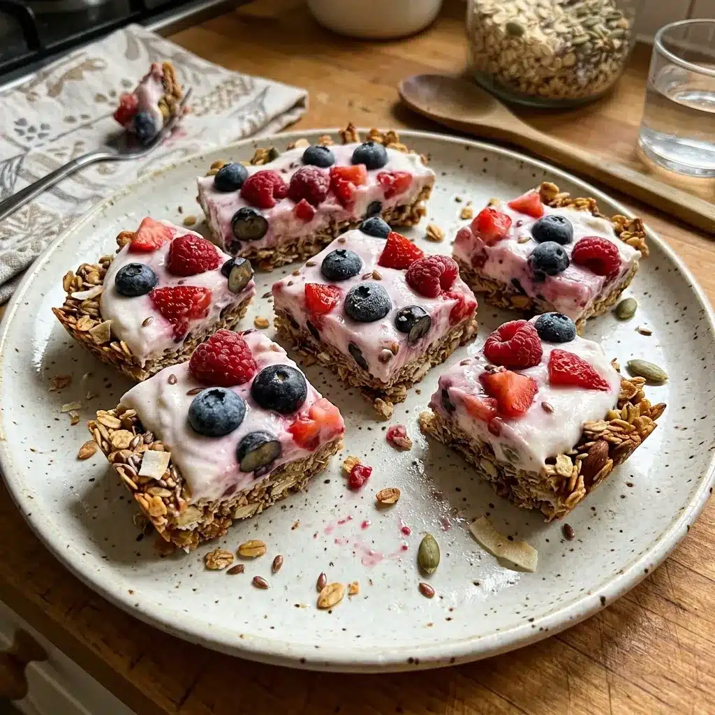 Healthy Frozen Yogurt Granola Bars