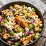High Protein Buffalo Chicken Salad With Cottage Cheese