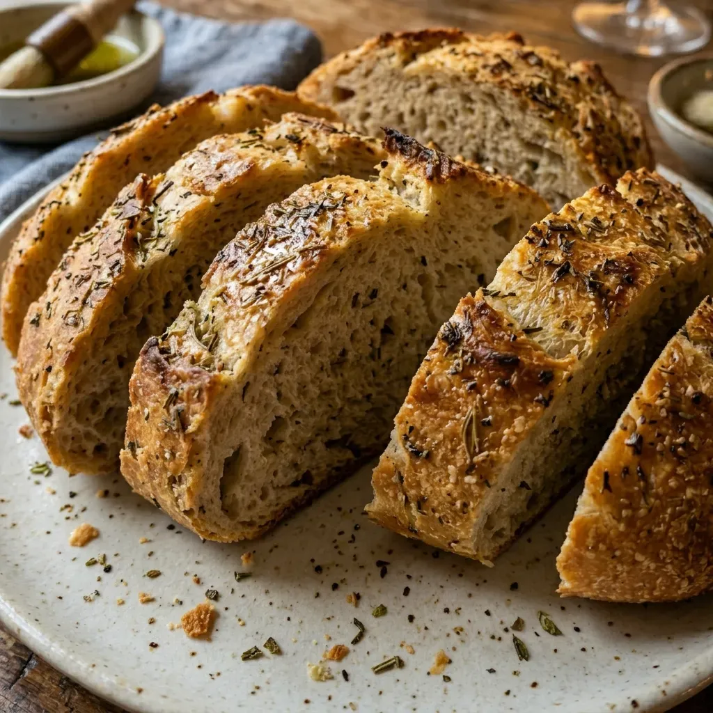 Homemade Italian Bread with Herbs