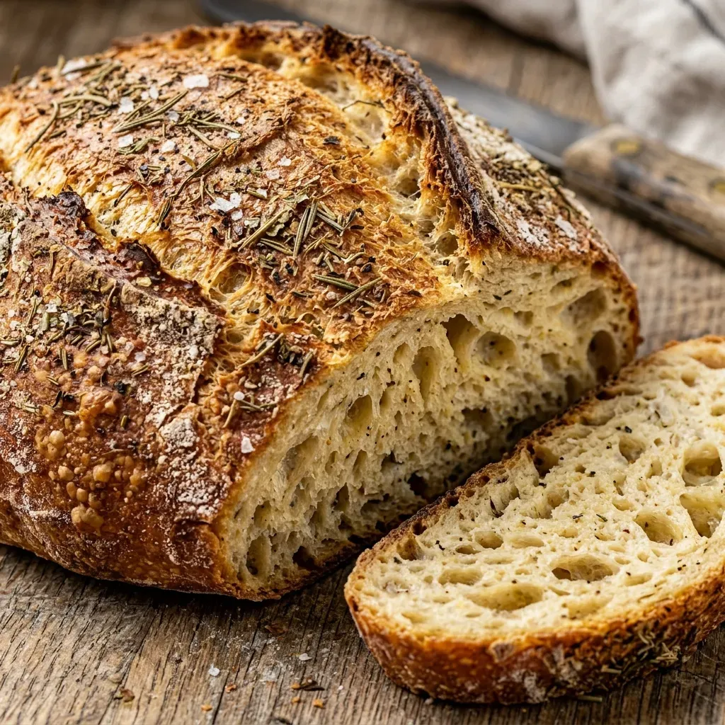 Homemade Italian Bread with Herbs