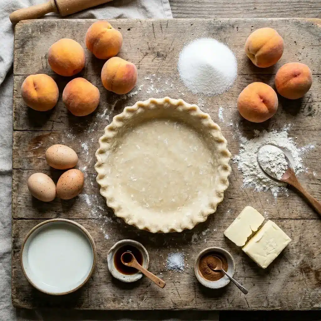 Homemade Peach Custard Pie 7 Homemade Peach Custard Pie