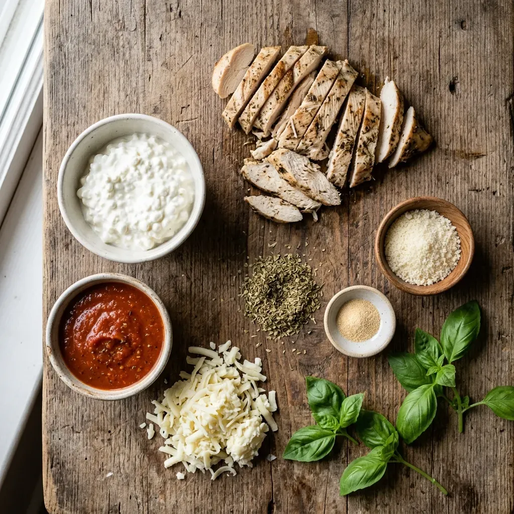 High Protein Chicken Parm Cottage Cheese Bowl 7 High Protein Chicken Parm Cottage Cheese Bowl
