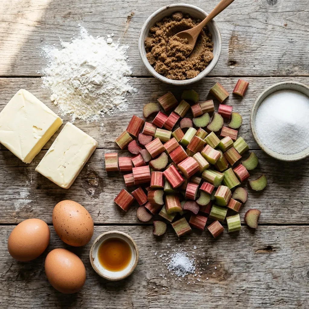 Rhubarb Dream Bars Recipe