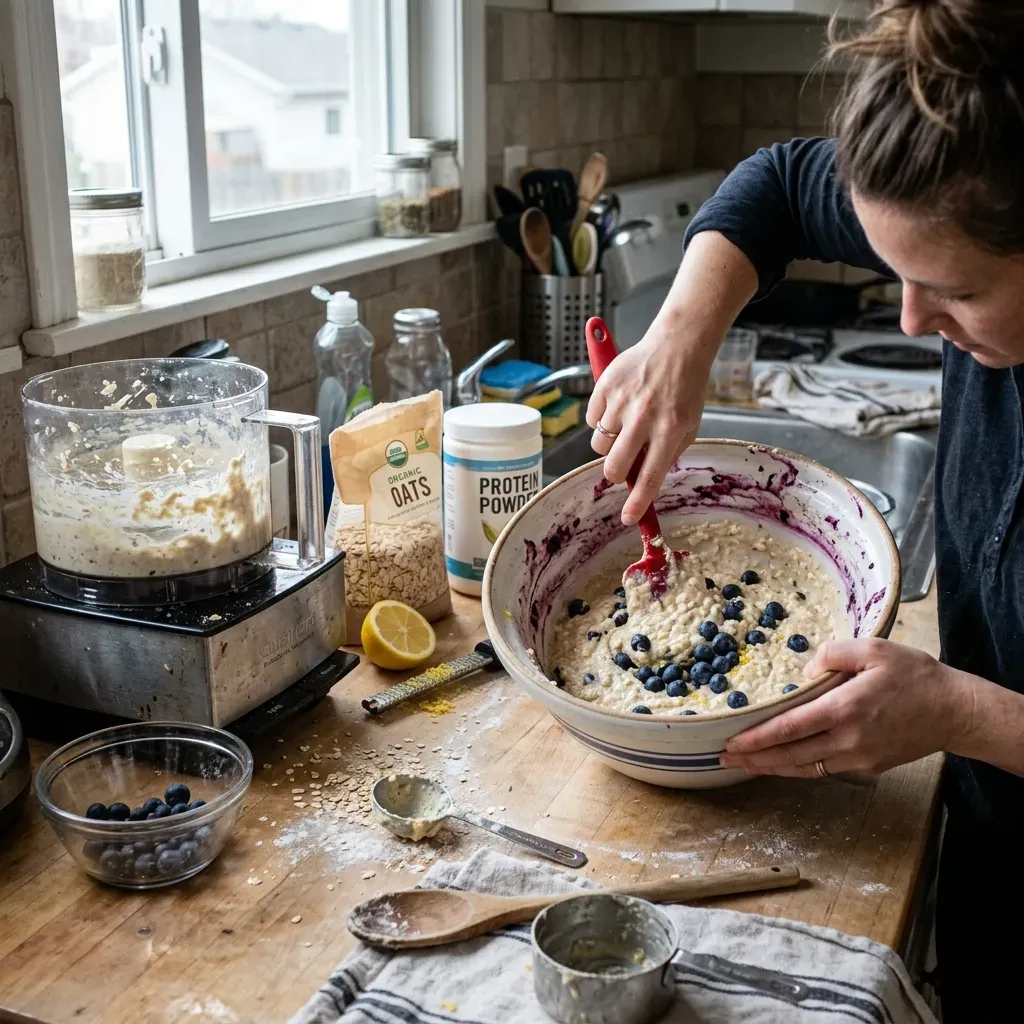 Lemon Blueberry Cottage Cheese Protein Bites 8 Lemon Blueberry Cottage Cheese Protein Bites