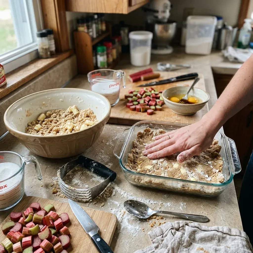 Rhubarb Dream Bars Recipe