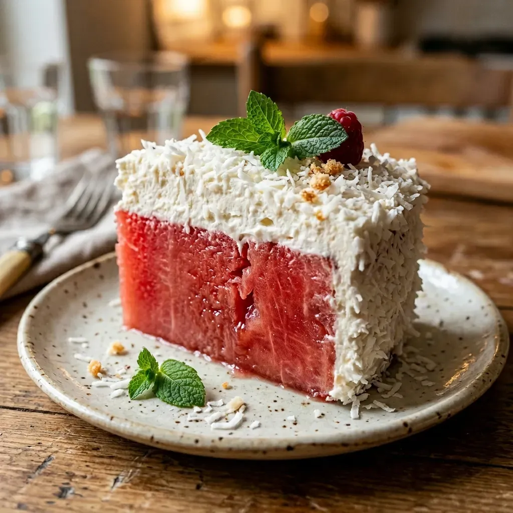 Watermelon Cake – No Flour