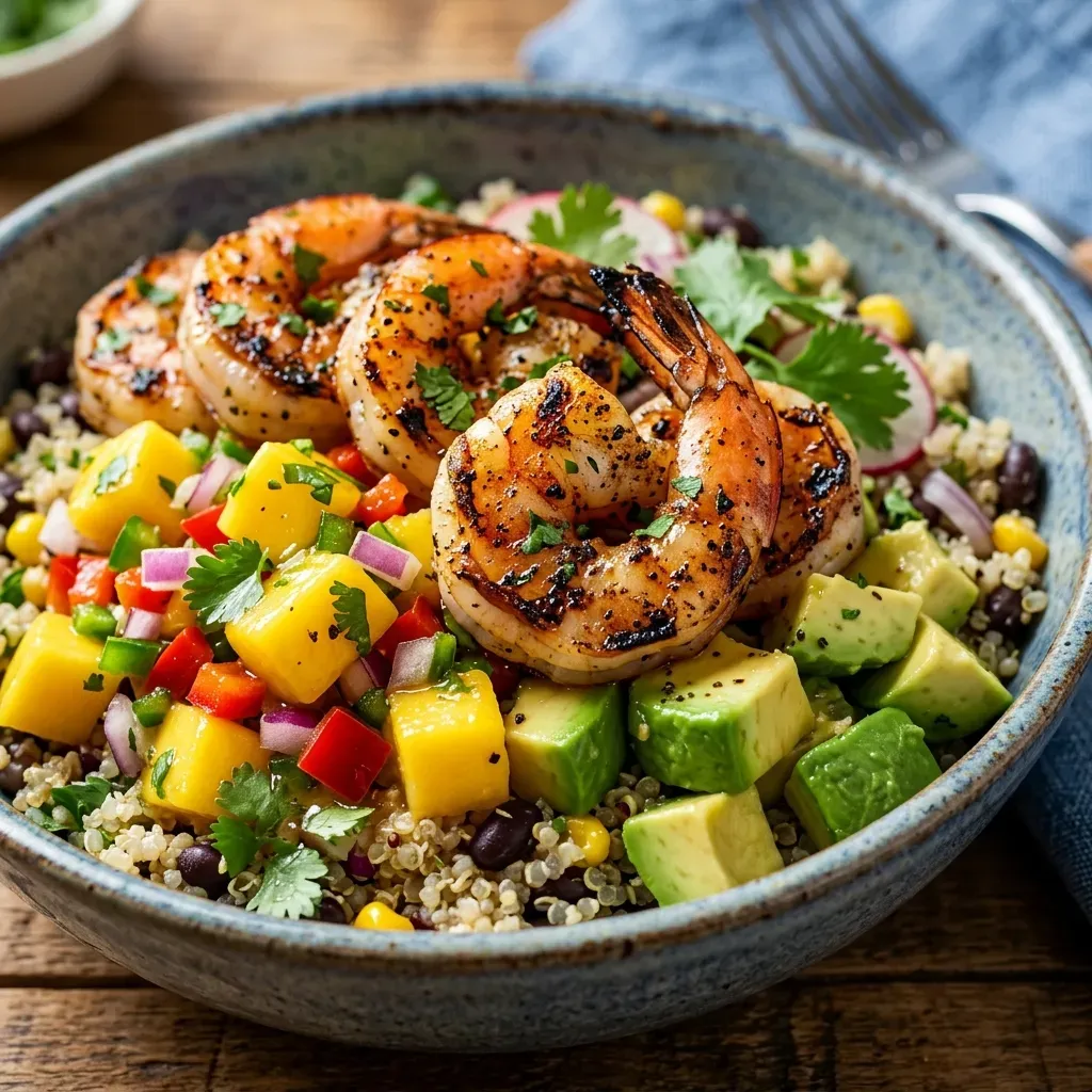 Healthy Grilled Shrimp & Avocado Bowls with Mango Salsa 9 Healthy Grilled Shrimp & Avocado Bowls with Mango Salsa