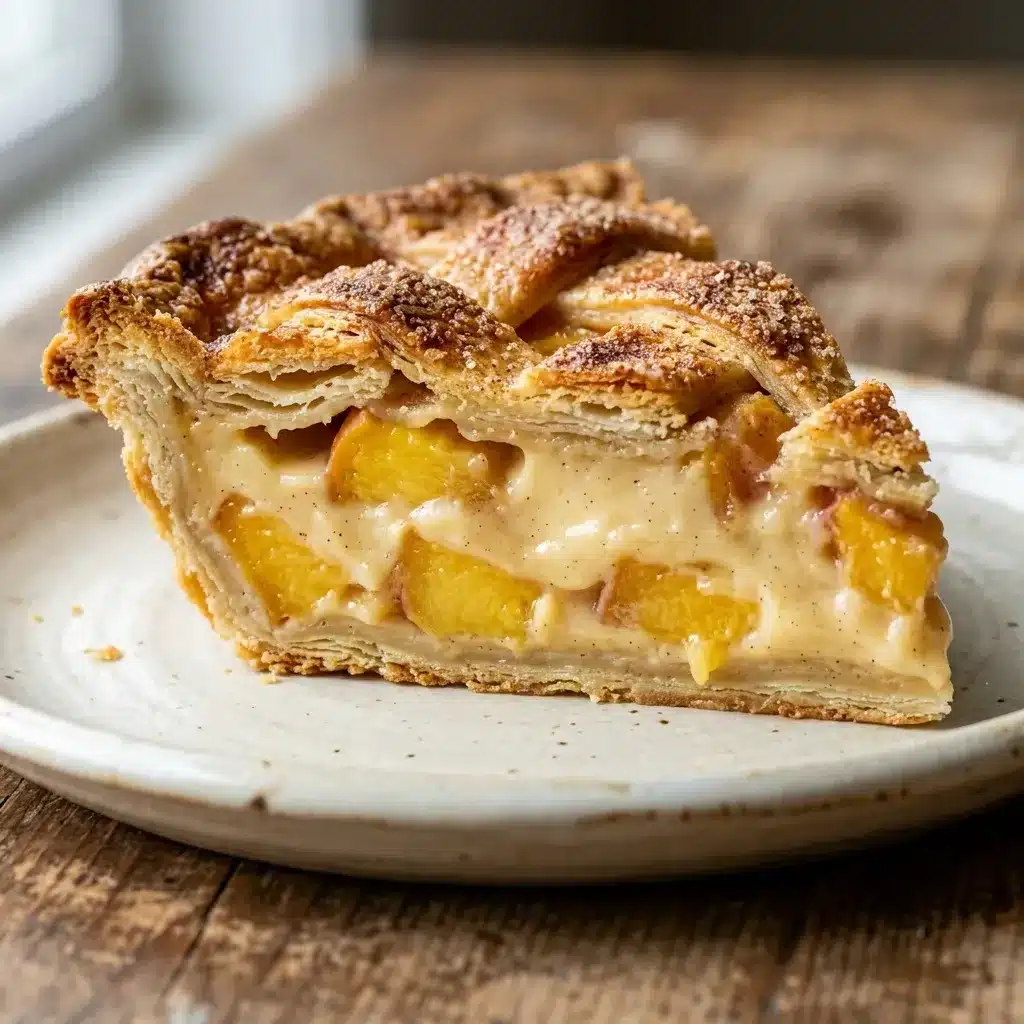 Homemade Peach Custard Pie 8 Homemade Peach Custard Pie