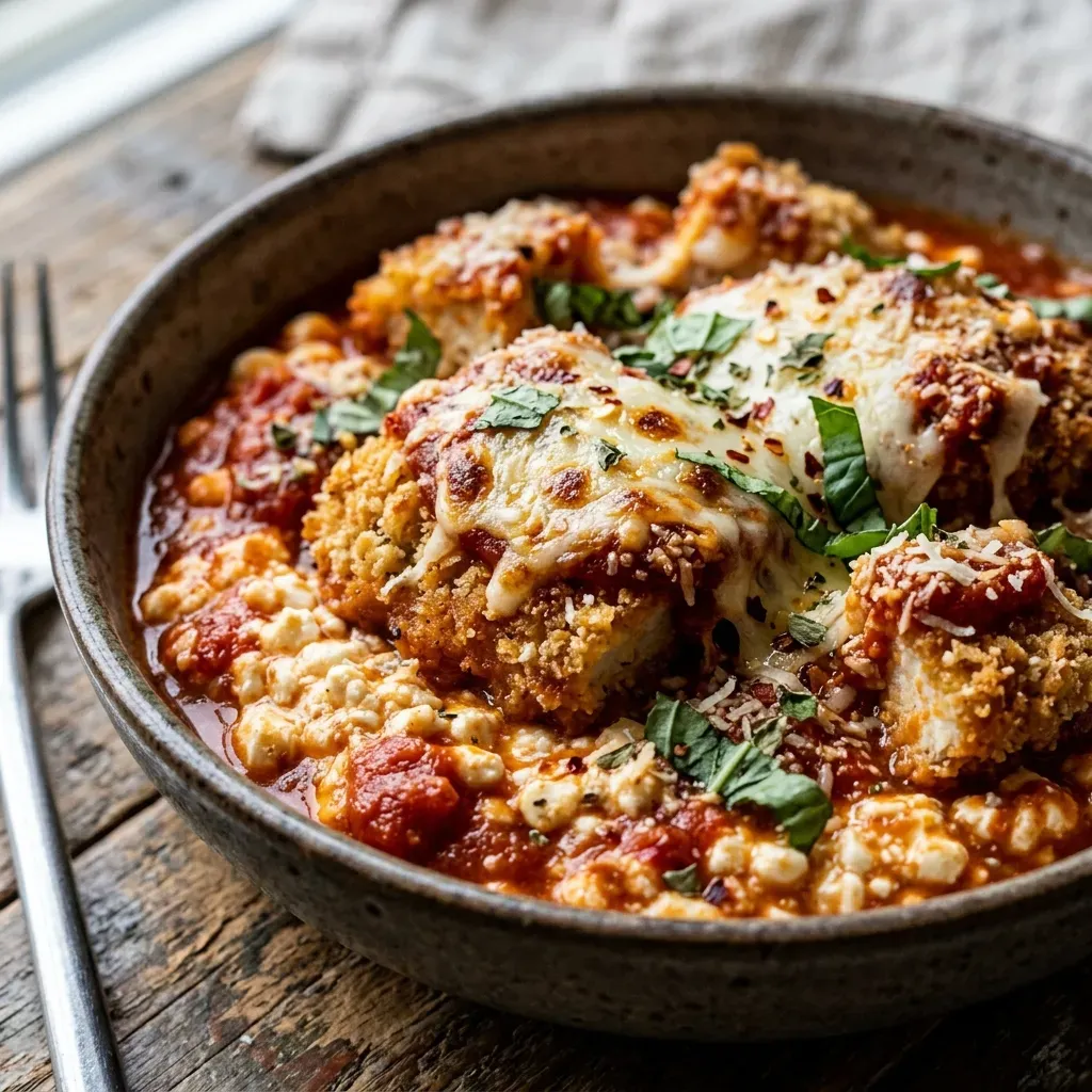 High Protein Chicken Parm Cottage Cheese Bowl 9 High Protein Chicken Parm Cottage Cheese Bowl