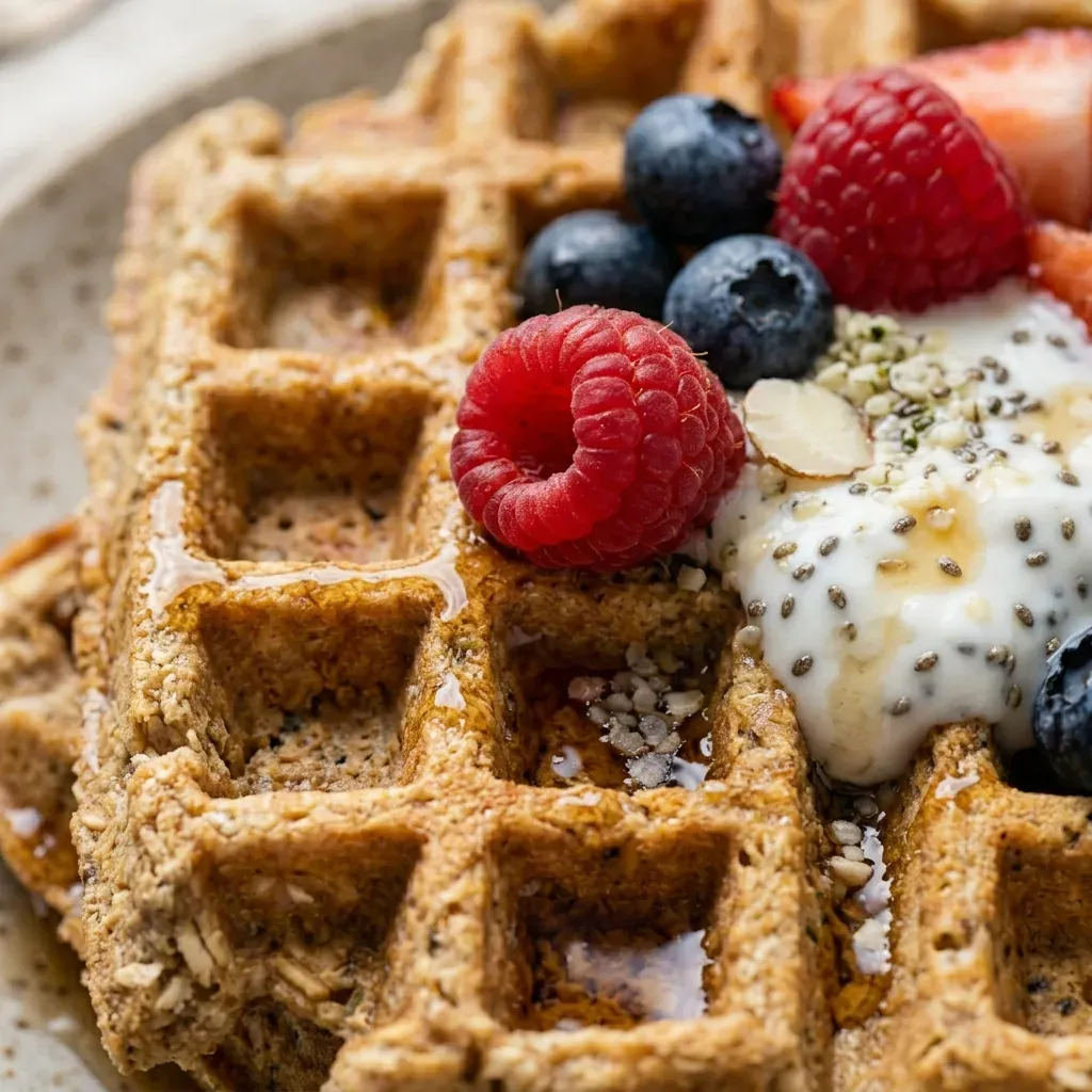 Easy Healthy Protein Waffles Recipe (With 45 Grams Protein)