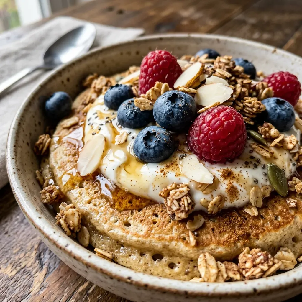 Easy High Protein Pancake Bowls