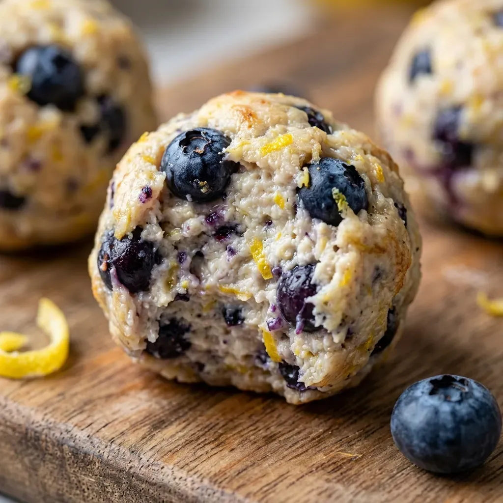 Lemon Blueberry Cottage Cheese Protein Bites 9 Lemon Blueberry Cottage Cheese Protein Bites