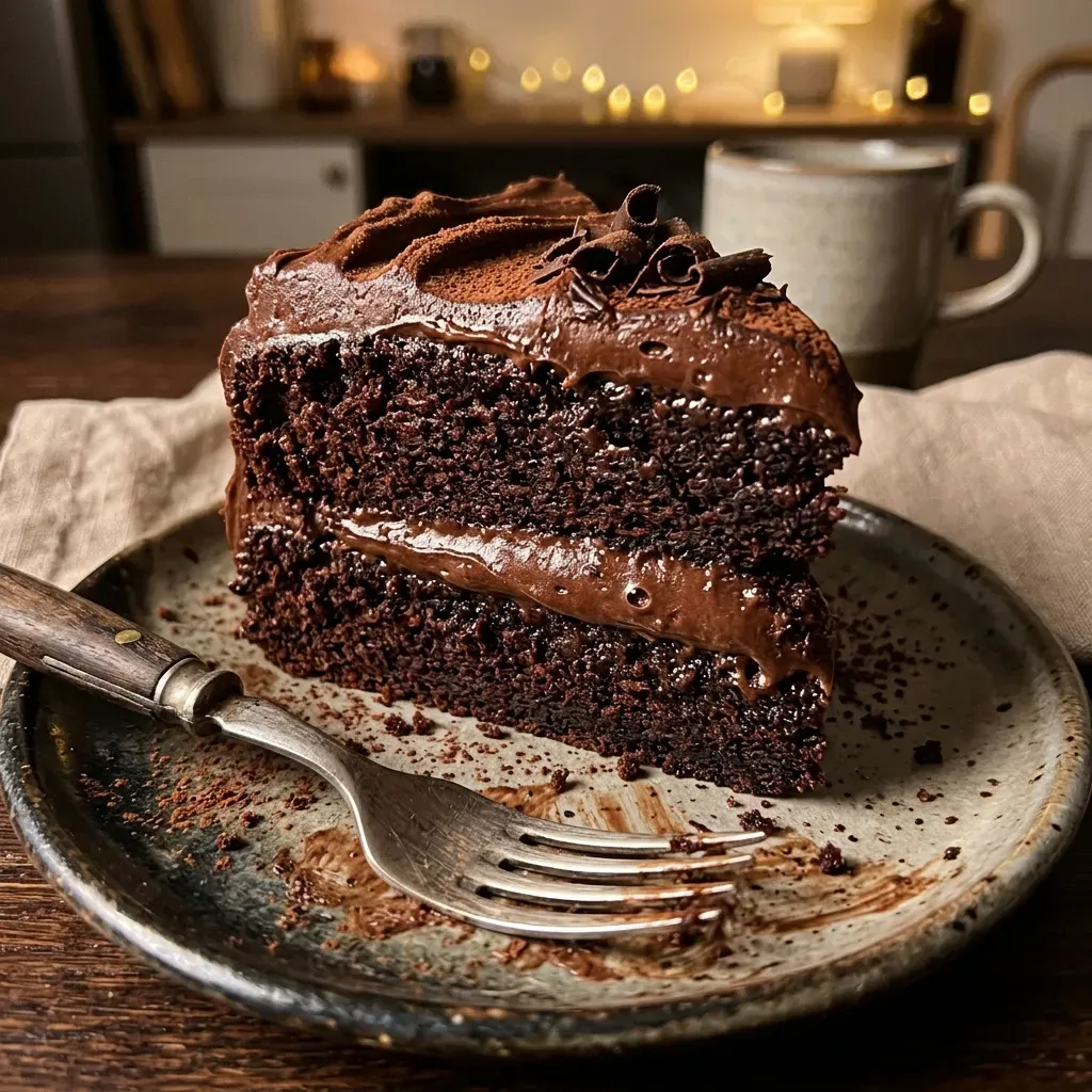 Decadent Double Layer Chocolate Cake 9 Decadent Double Layer Chocolate Cake