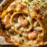 Irresistible Shrimp & Crab Alfredo Lasagna Roll-Ups