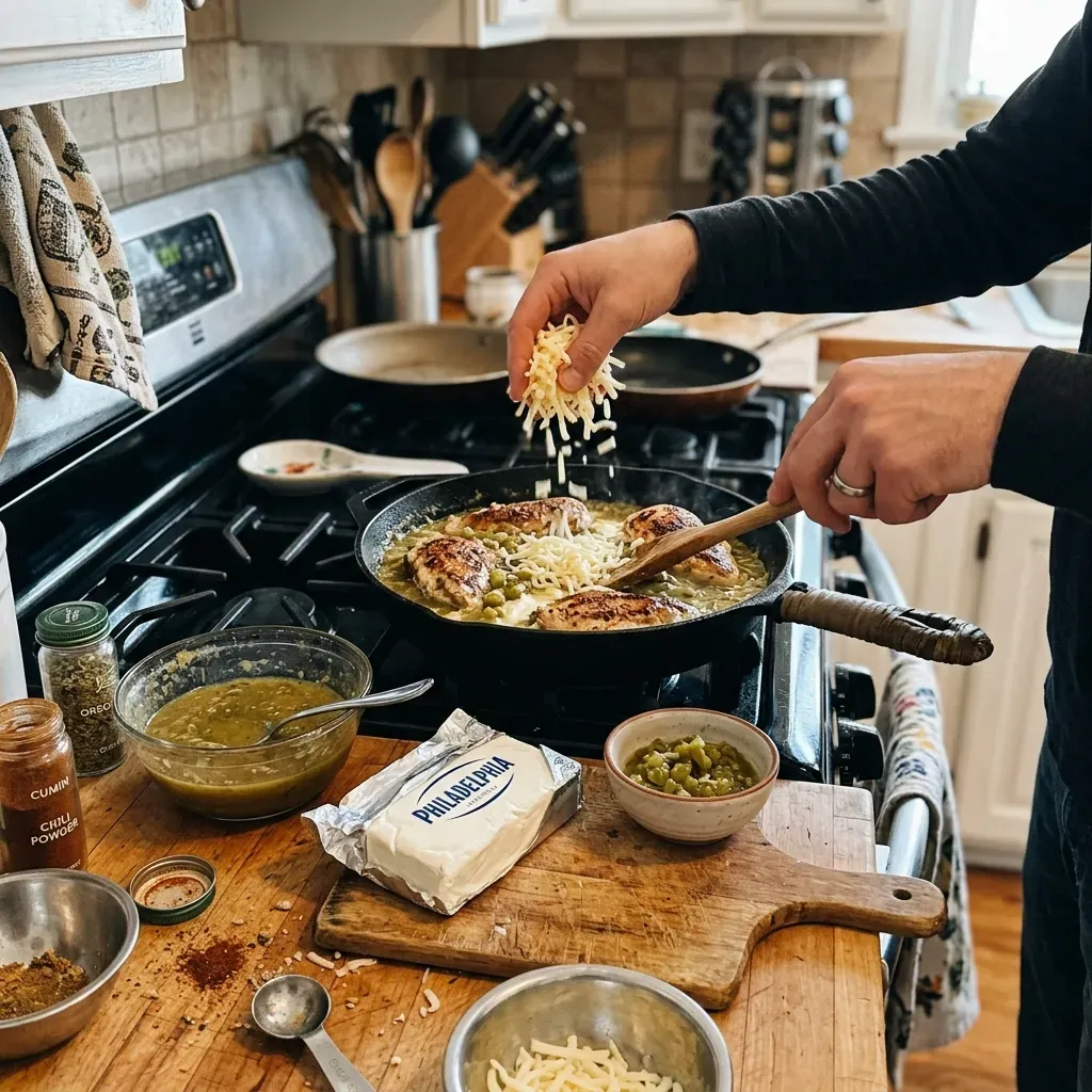 Keto Green Chili Chicken (One Pan Recipe)