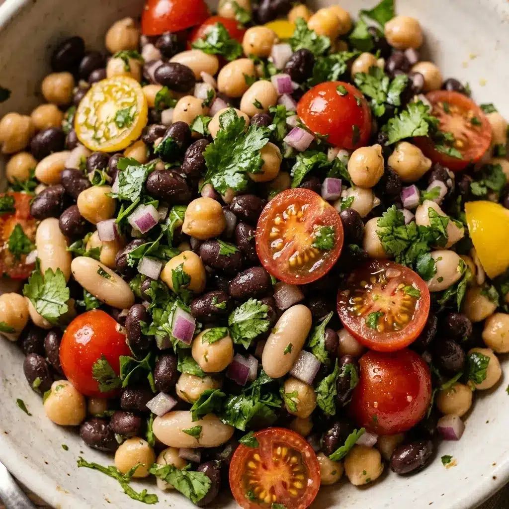 Marinated Cilantro Lime Bean Salad