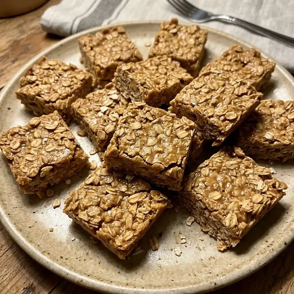 No Bake Peanut Butter Honey Oat Bars