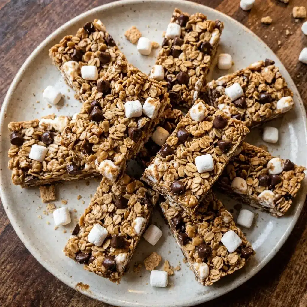 No Bake S'mores Granola Bars