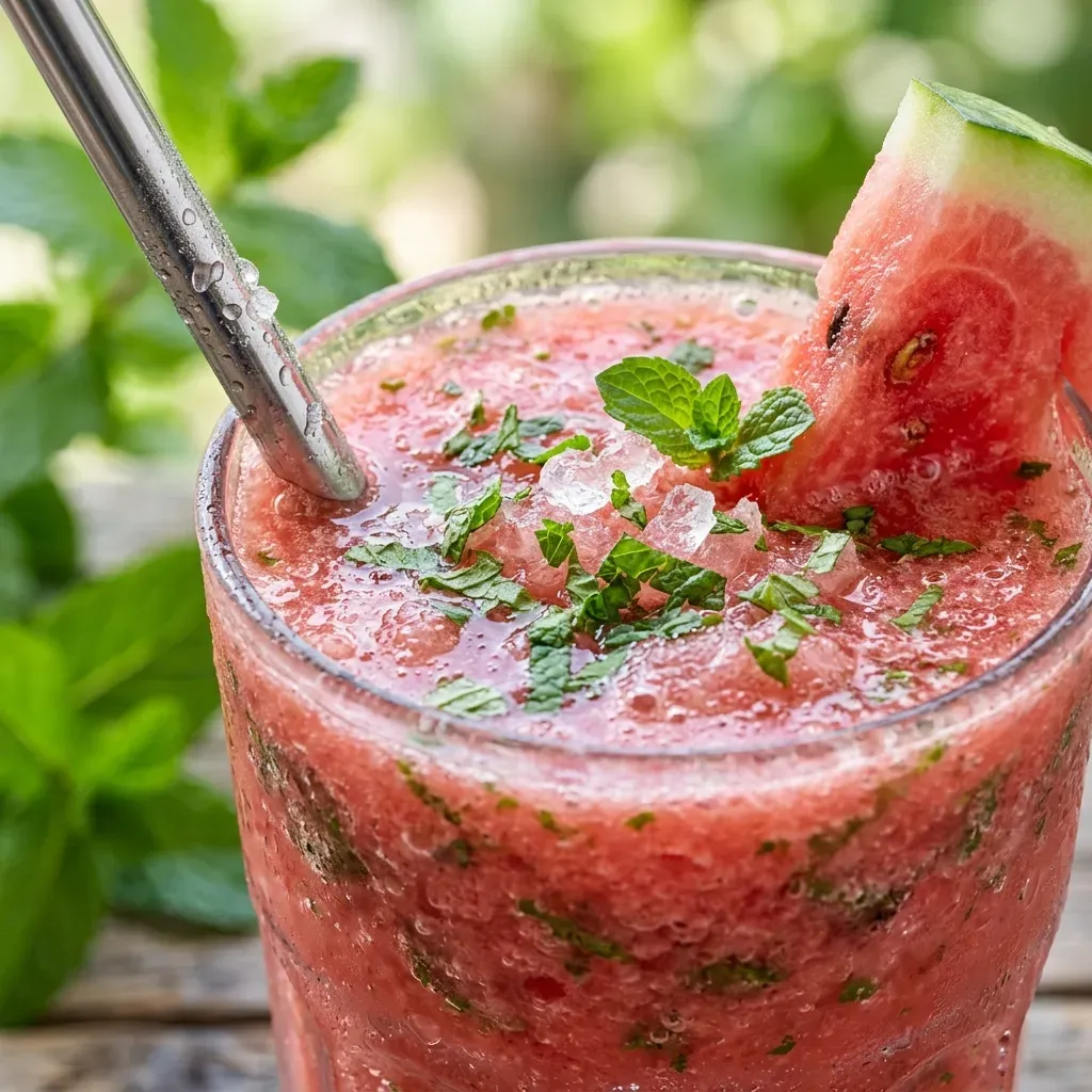 Refreshing Watermelon Mint Smoothie
