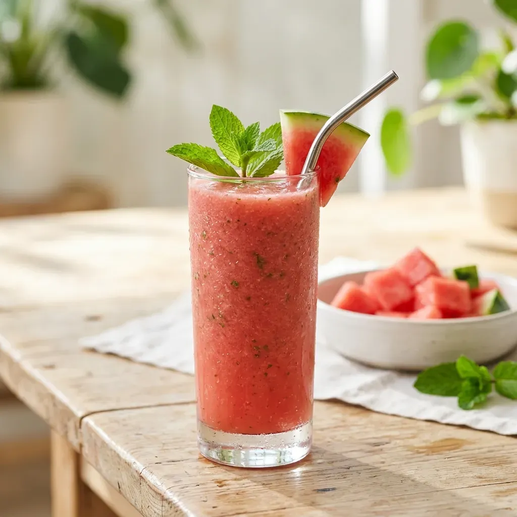 Refreshing Watermelon Mint Smoothie