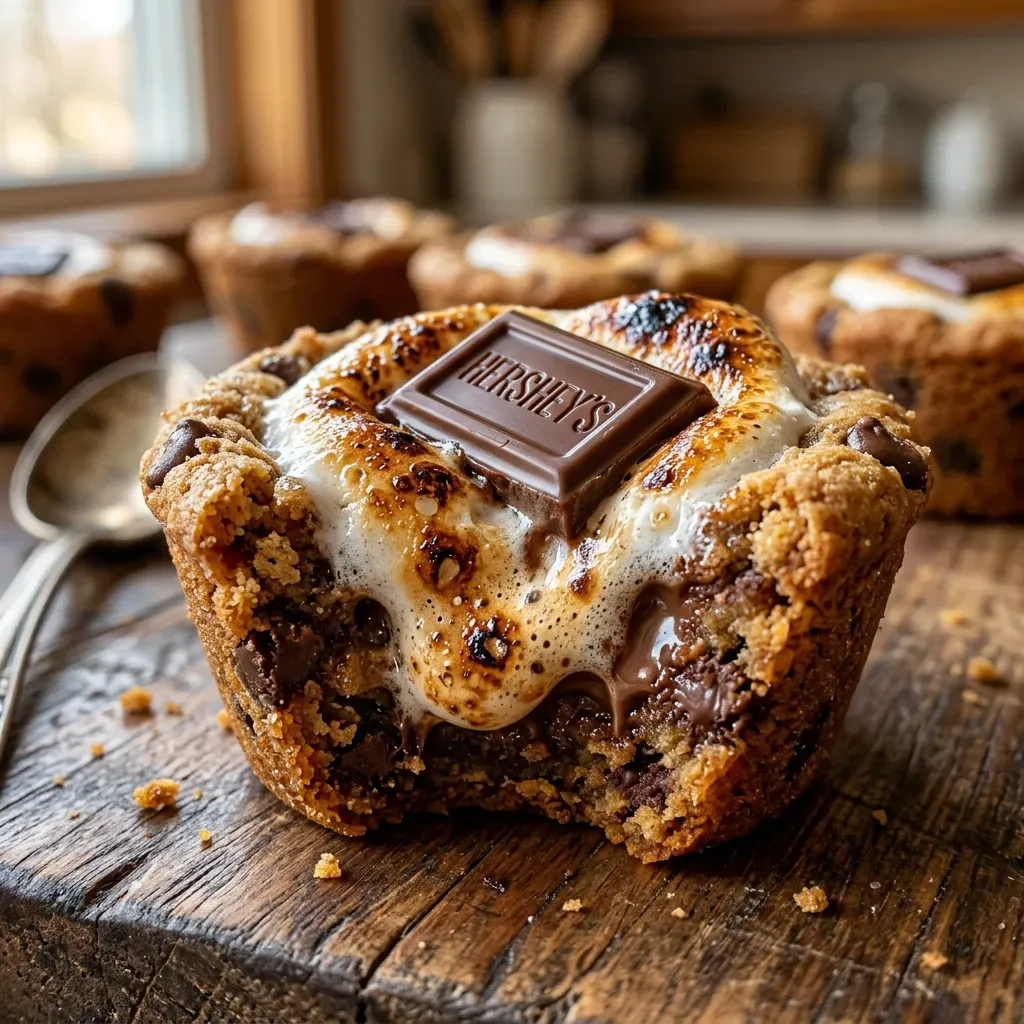 Smores Cookie Cups Recipe