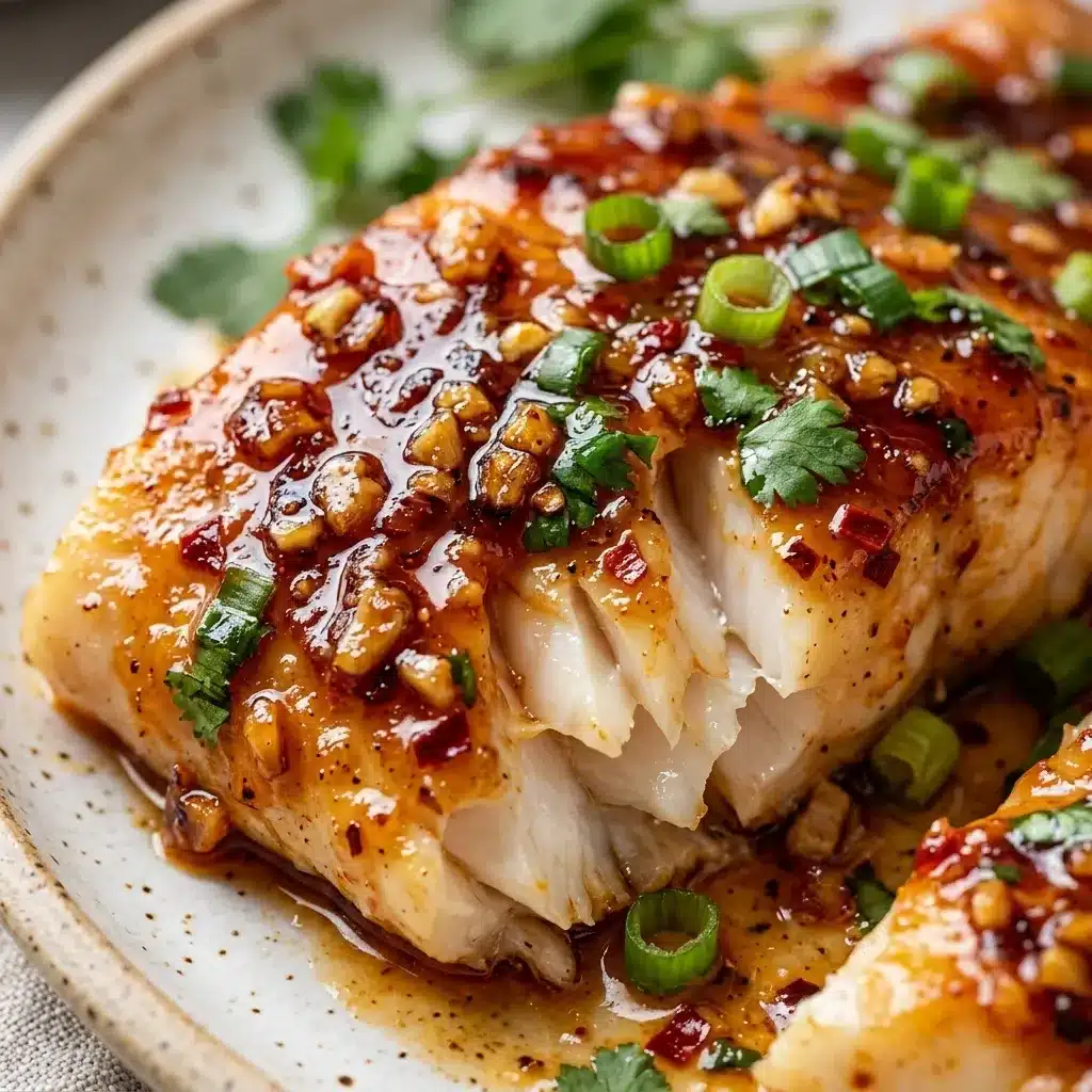 Sticky Garlic Butter Sweet Chili Cod