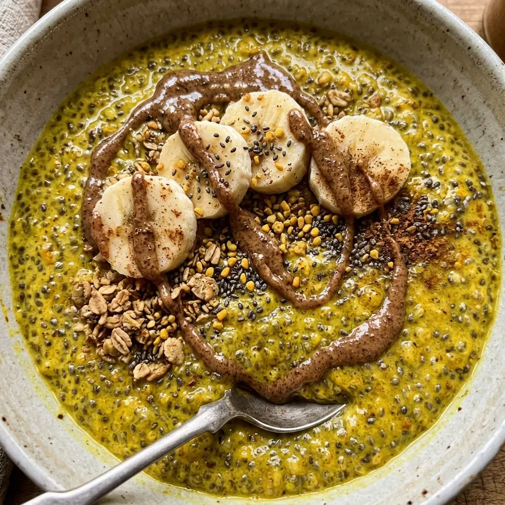 Turmeric Chia Pudding Overnight