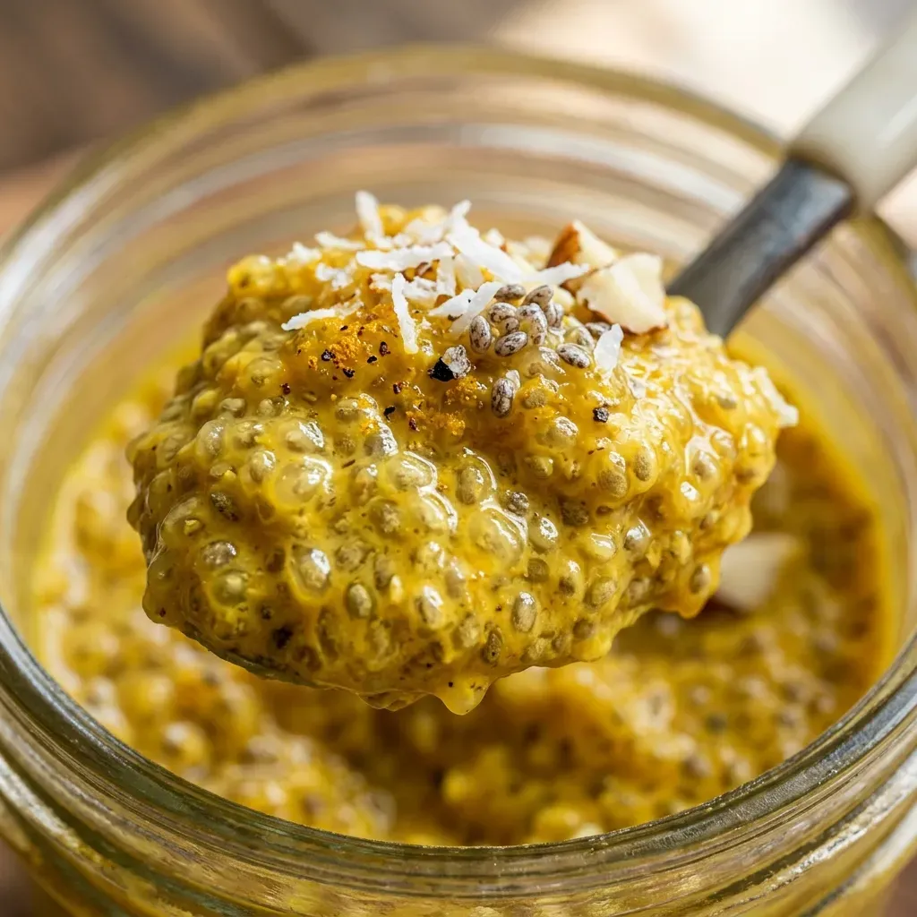 Turmeric Chia Pudding Overnight