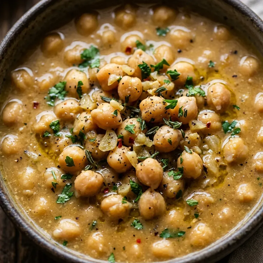 Vegan Garlic Chickpea Soup 5 Vegan Garlic Chickpea Soup