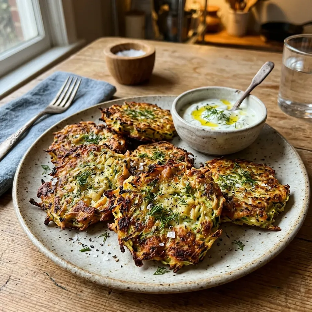 Air Fryer Zucchini Fritters 4 Air Fryer Zucchini Fritters