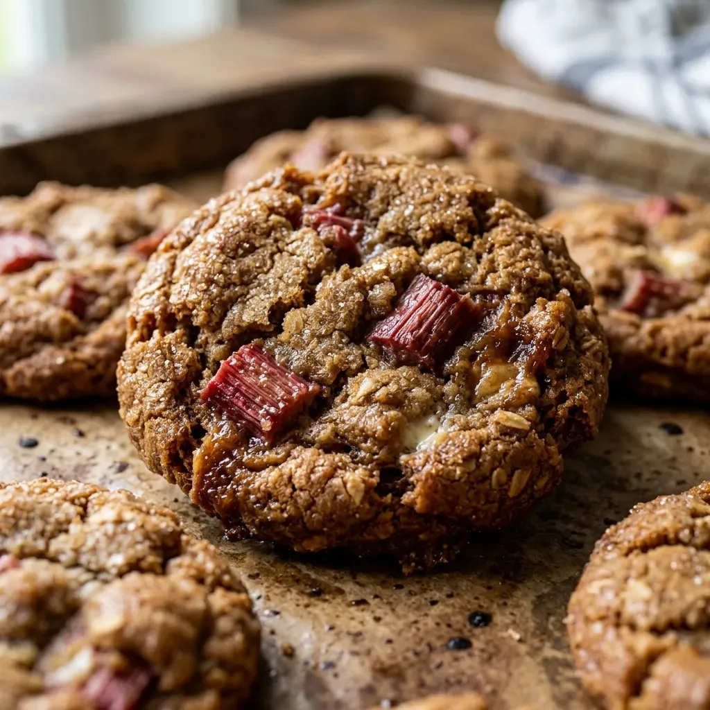 Brown Sugar Rhubarb Cookies 3 Brown Sugar Rhubarb Cookies