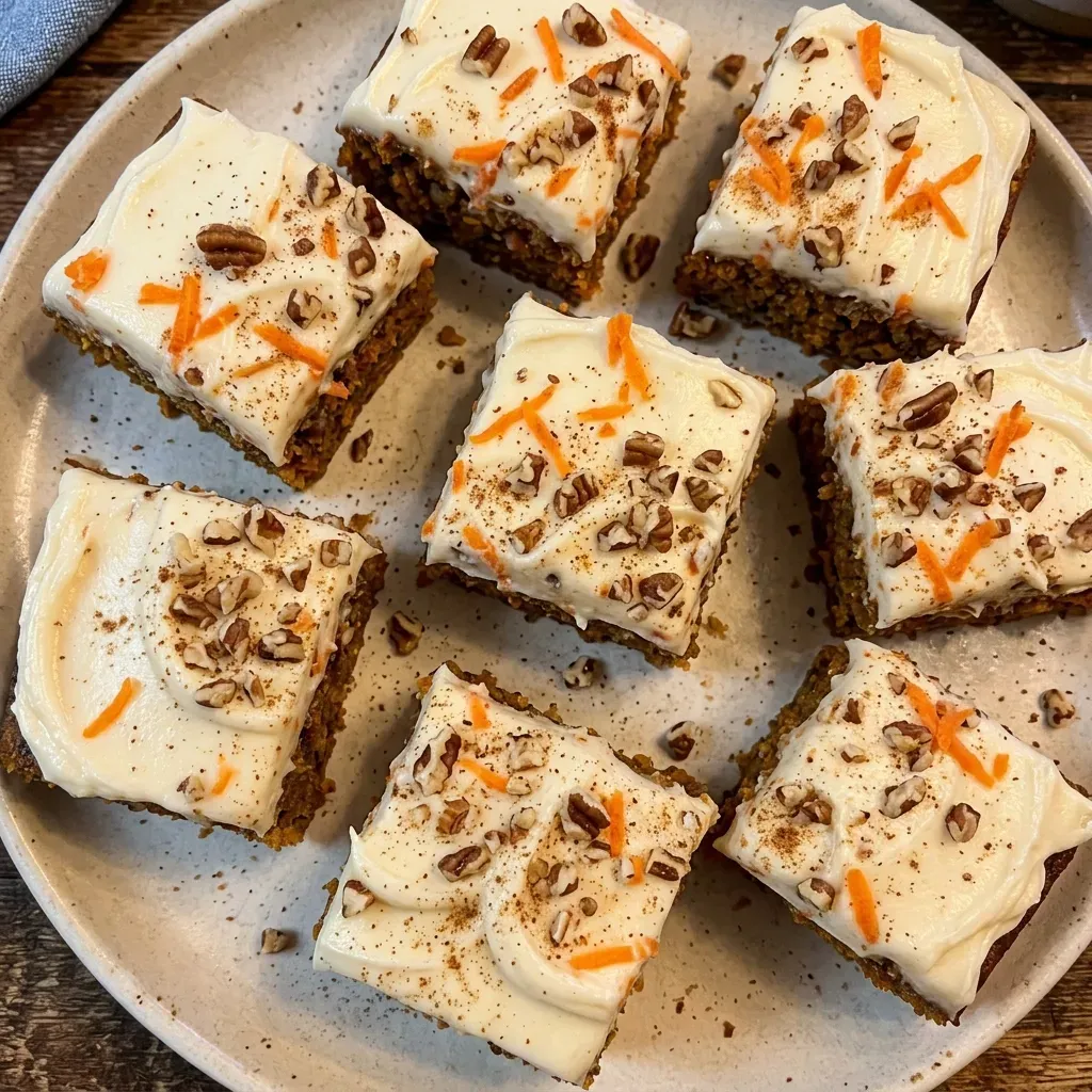 Carrot Cake Bars with Cream Cheese Frosting 4 Carrot Cake Bars with Cream Cheese Frosting