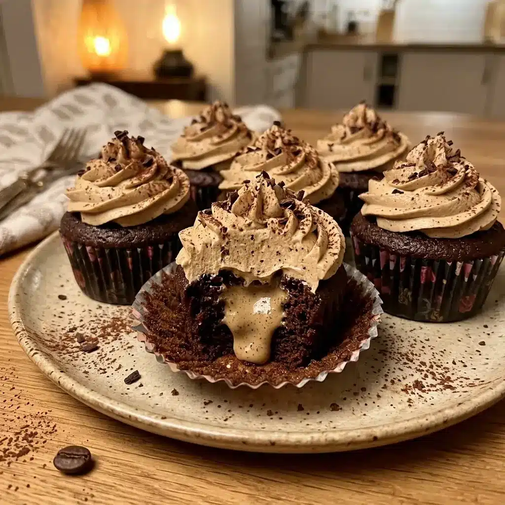 Chocolate Coffee Cream Cupcakes