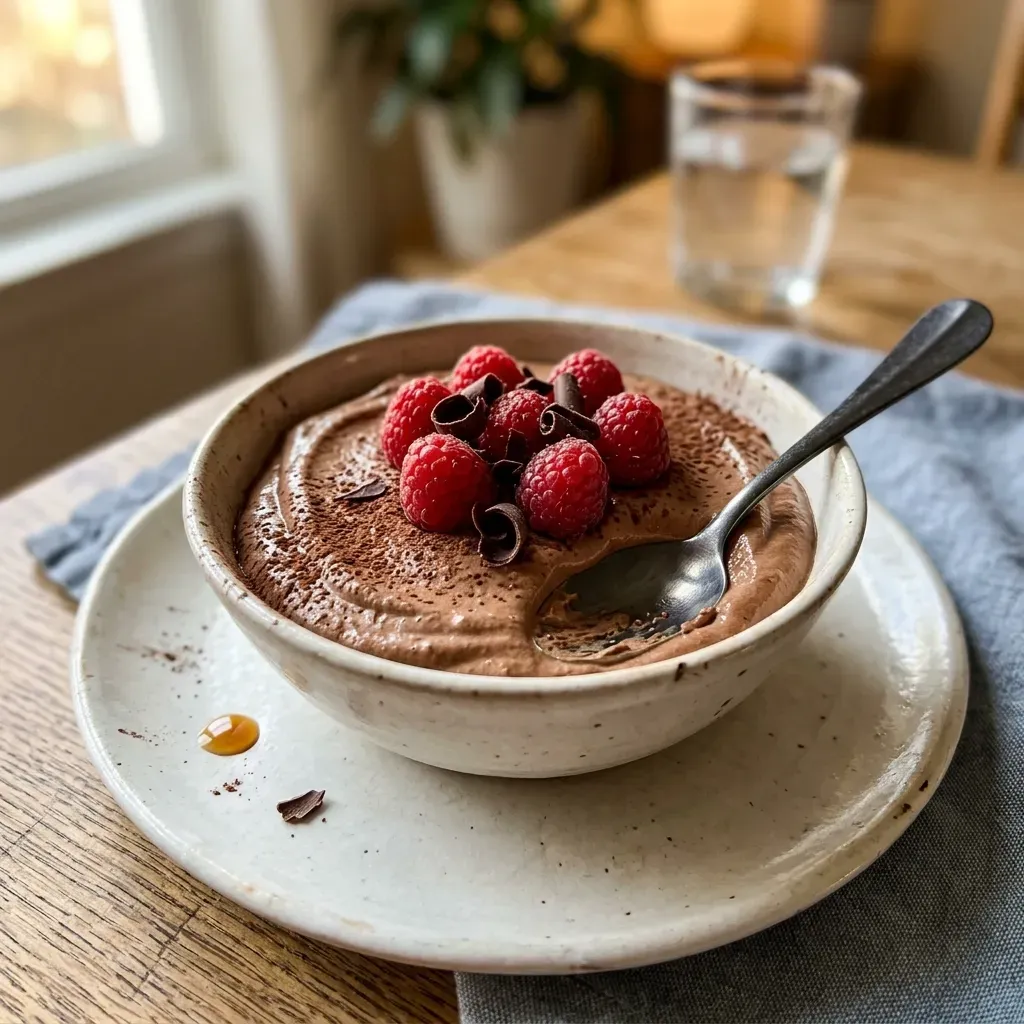 Cottage Cheese Chocolate Mousse (High Protein Dessert)