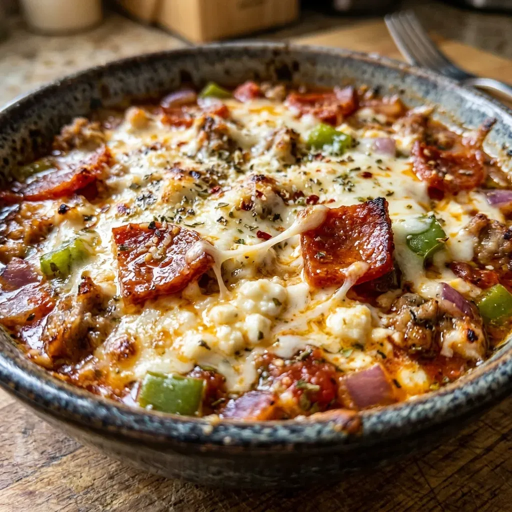 Cottage Cheese Pizza Bowl