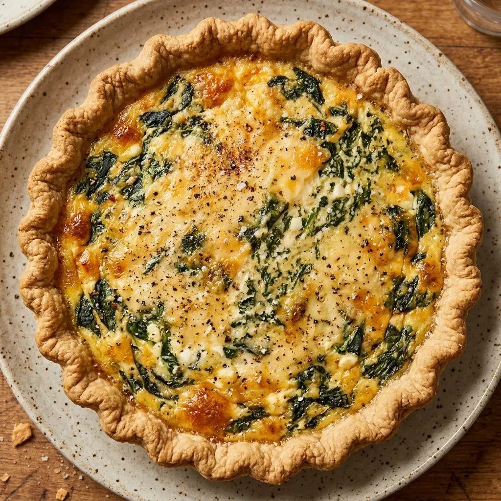 Cottage Cheese Spinach Quiche