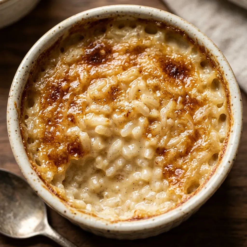 Creamiest Condensed Milk Baked Rice Pudding
