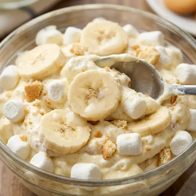 Easy Banana Pudding Fluff Salad 2 Easy Banana Pudding Fluff Salad