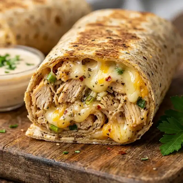 Easy Low Carb Cheesy Garlic Chicken Wraps 3 Easy Low Carb Cheesy Garlic Chicken Wraps