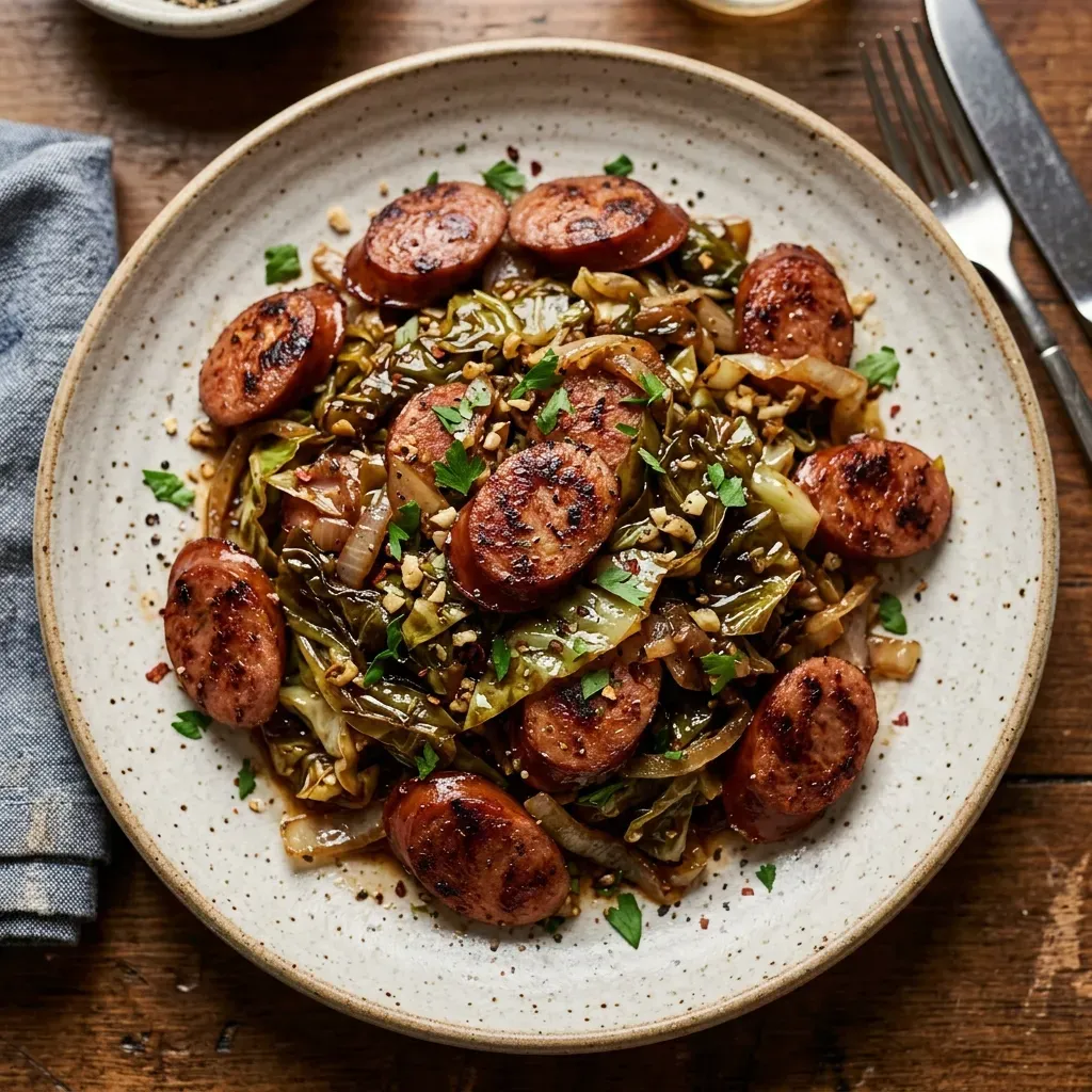 Easy Sausage and Cabbage Stir Fry