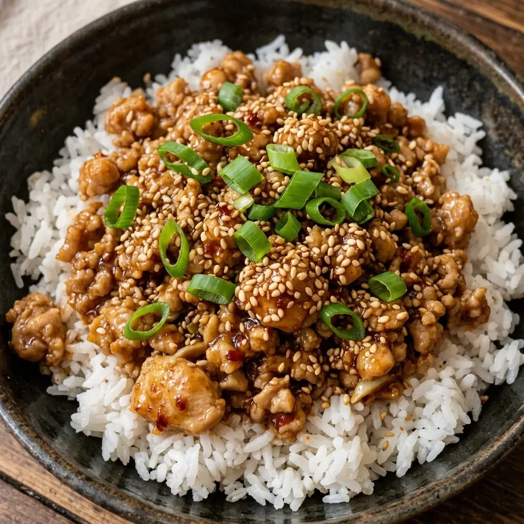 Firecracker Ground Chicken Bowls