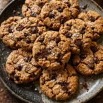 Flourless Peanut Butter Chocolate Chip Cookies (keto + low carb) 4 Flourless Peanut Butter Chocolate Chip Cookies (keto + low carb)