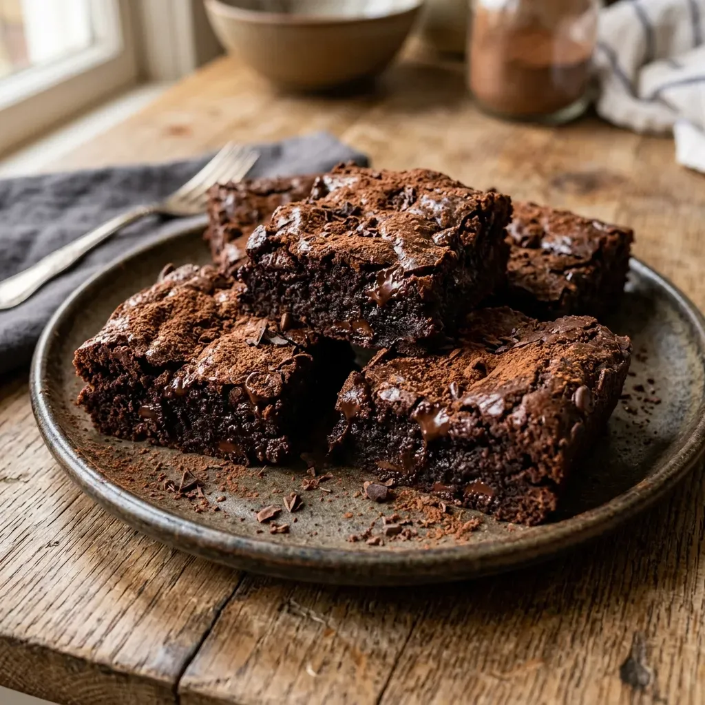 Fudgy No Sugar Greek Yogurt Brownies 5 Fudgy No Sugar Greek Yogurt Brownies