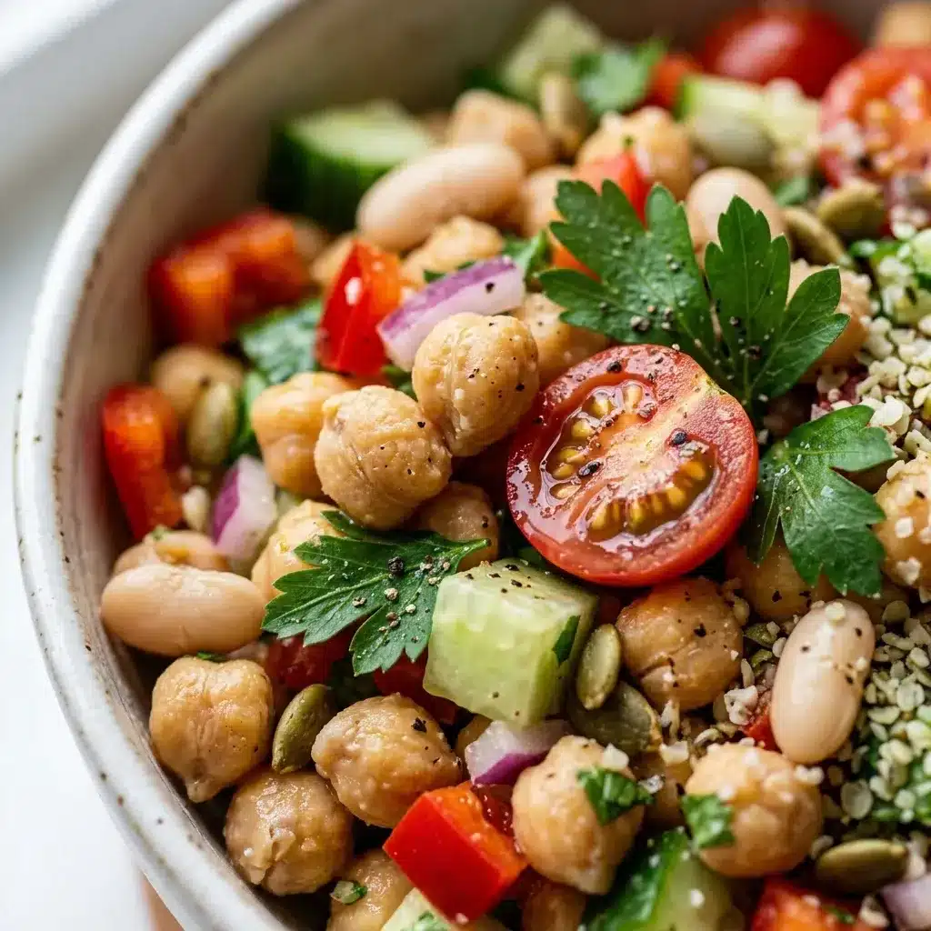 High Protein Chickpea Salad Vegan + Gluten-Free 5 High Protein Chickpea Salad Vegan + Gluten-Free