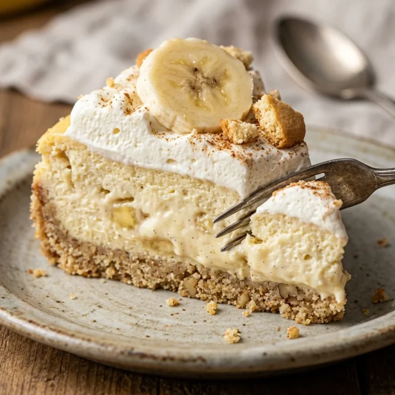 Keto Banana Pudding Cheesecake 3 Keto Banana Pudding Cheesecake