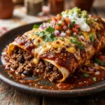 Smothered Ground Beef Burritos Recipe
