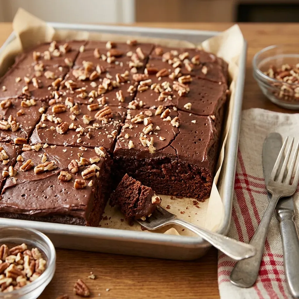 The BEST Chocolate Texas Sheet Cake