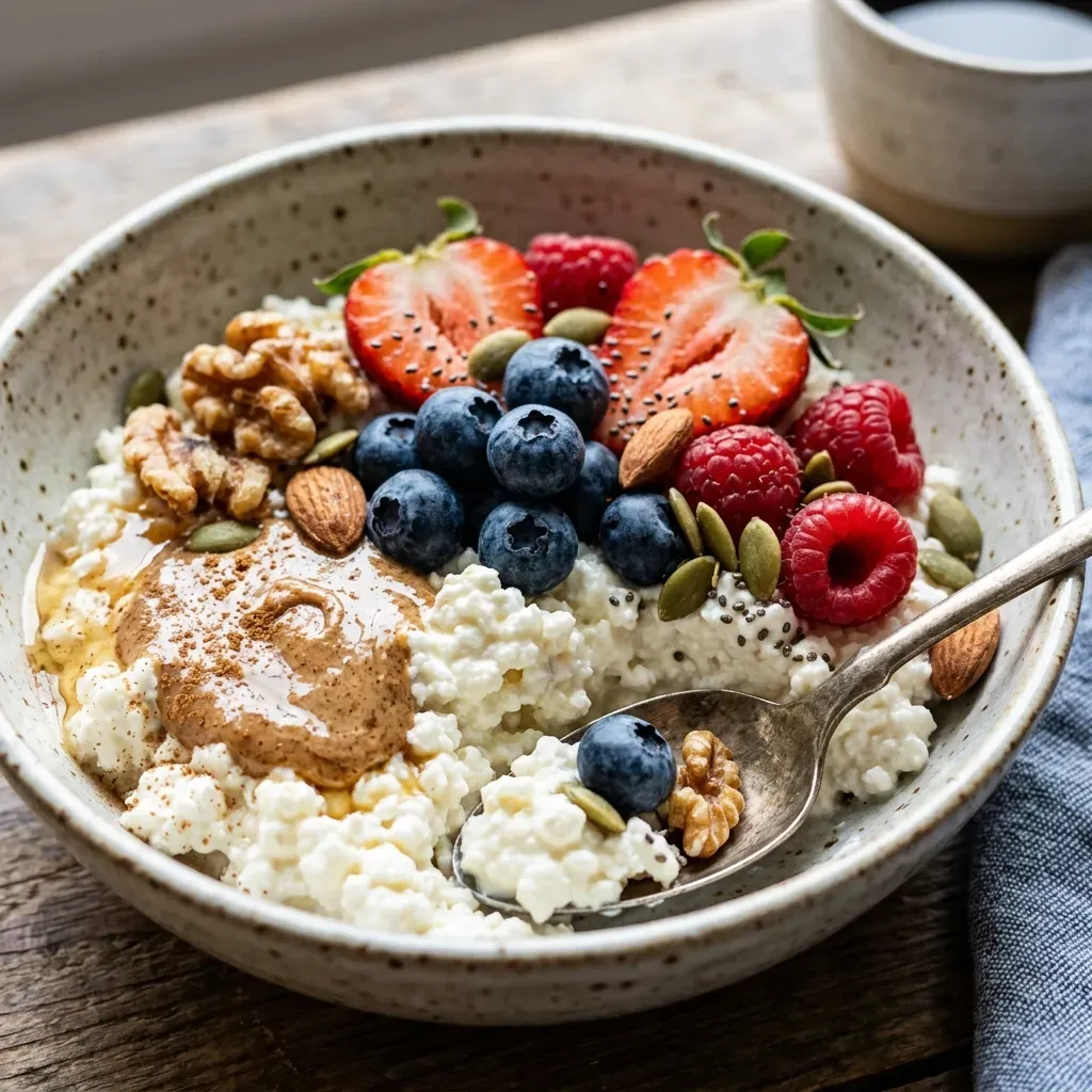 10-Minute High-Protein Cottage Cheese Breakfast