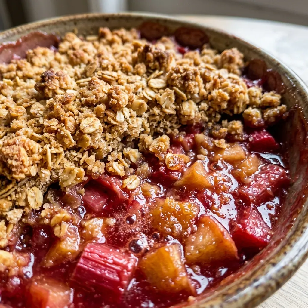 apple and rhubarb crumble recipe